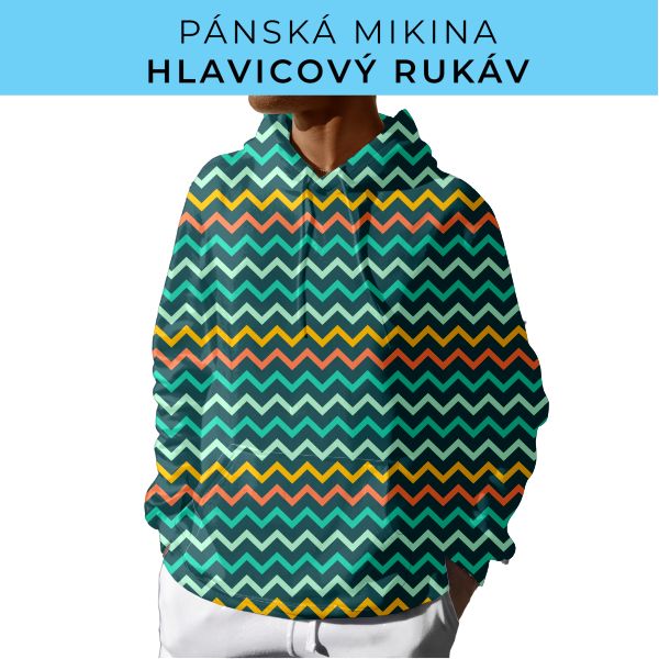 PÁNSKÝ střih - mikina s kapucí