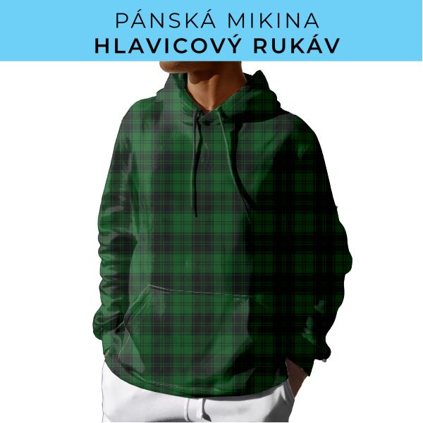 PÁNSKÝ střih - mikina s kapucí