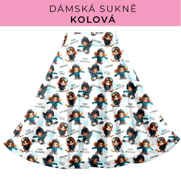 DÁMSKÝ střih - Kolová sukně