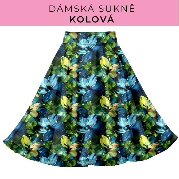 DÁMSKÝ střih - Kolová sukně