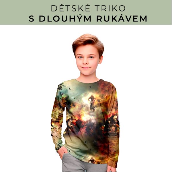 DĚTSKÝ střih - triko dlouhý rukáv