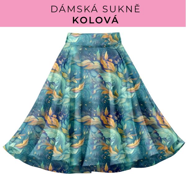 DÁMSKÝ střih - Kolová sukně