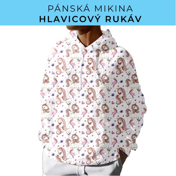 PÁNSKÝ střih - mikina s kapucí