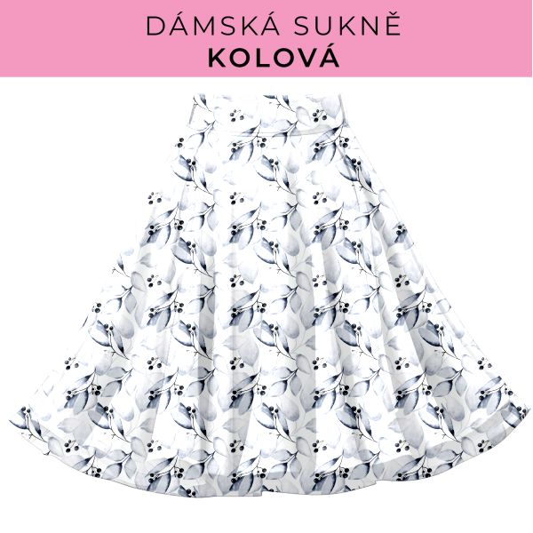DÁMSKÝ střih - Kolová sukně