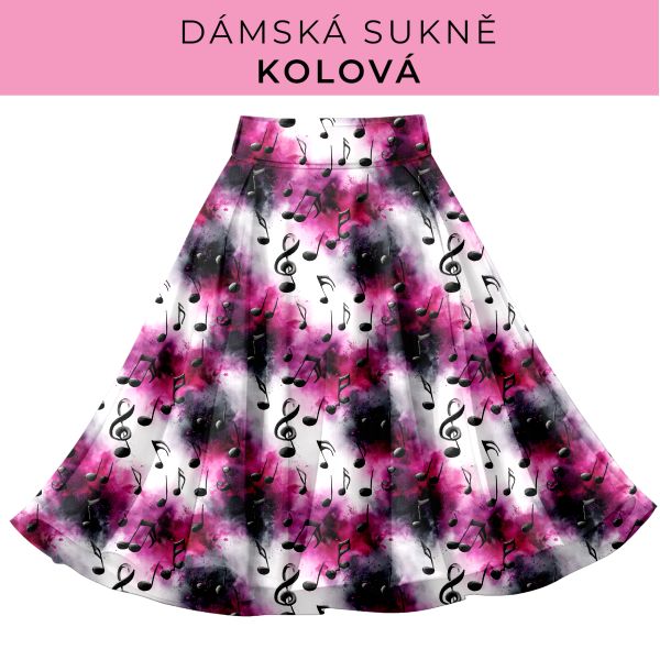 DÁMSKÝ střih - Kolová sukně