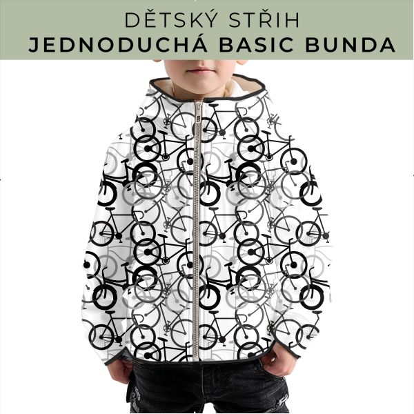 Dětský střih - jednoduchá dětská BASIC  bunda