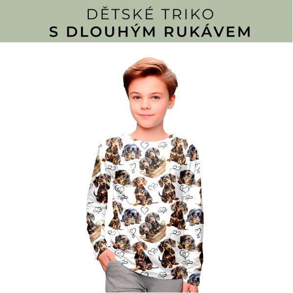 DĚTSKÝ střih - triko dlouhý rukáv