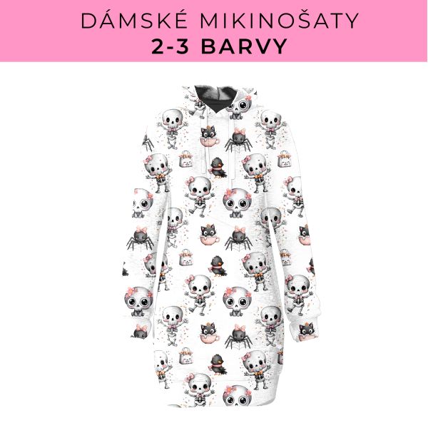DÁMSKÝ střih - Mikinošaty 2-3 barvy