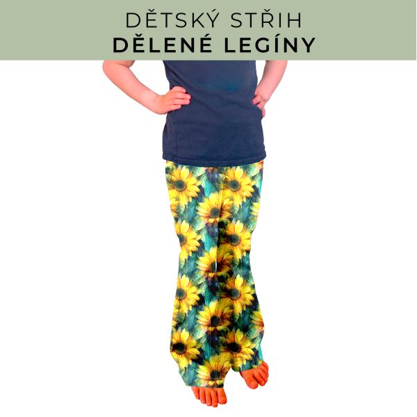 Dětský střih - Dělené legíny