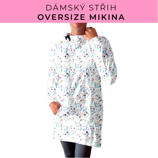DÁMSKÝ střih - Oversize mikina