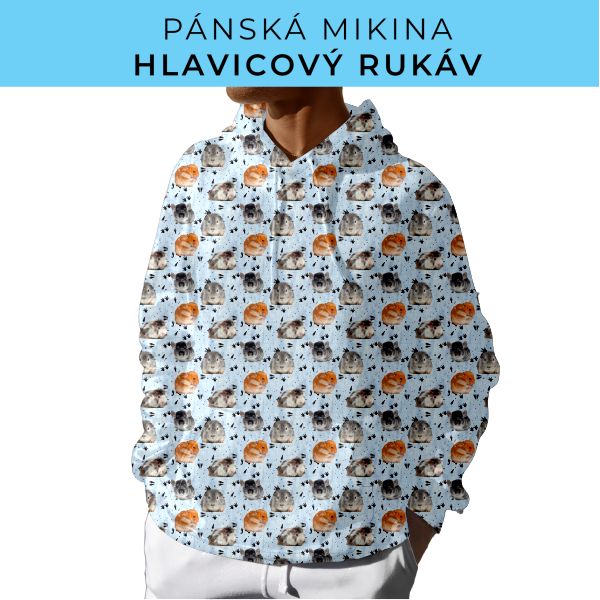 PÁNSKÝ střih - mikina s kapucí