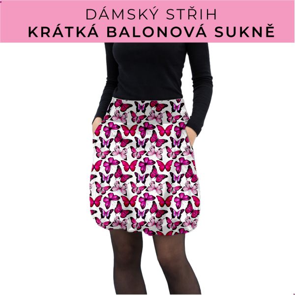 Dámský střih - balonová krátká sukně