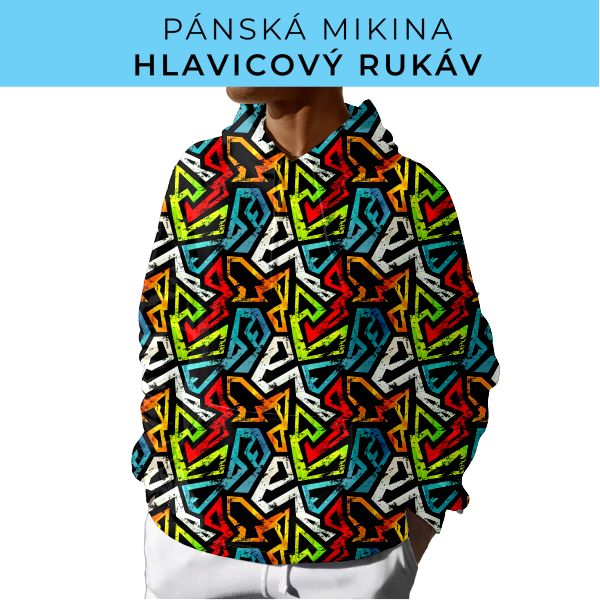 PÁNSKÝ střih - mikina s kapucí