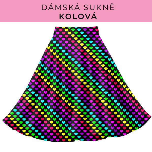 DÁMSKÝ střih - Kolová sukně