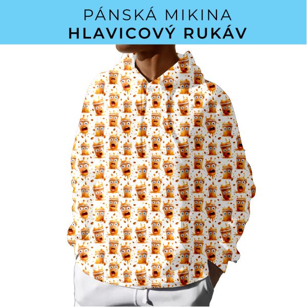 PÁNSKÝ střih - mikina s kapucí