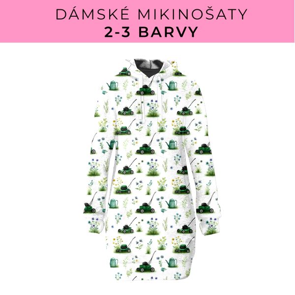 DÁMSKÝ střih - Mikinošaty 2-3 barvy