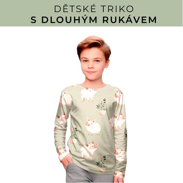 DĚTSKÝ střih - triko dlouhý rukáv
