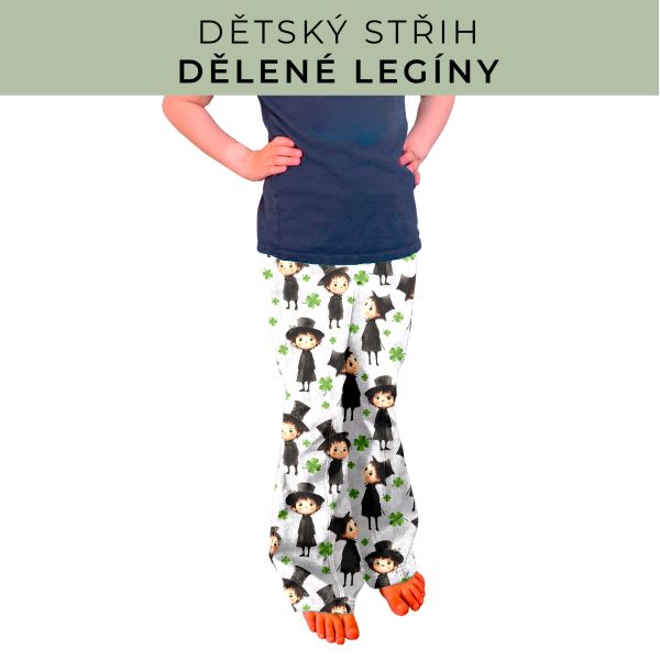 Dětský střih - Dělené legíny