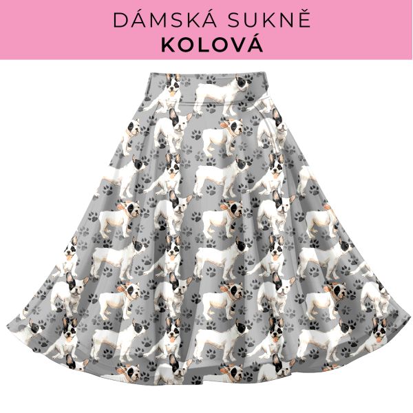 DÁMSKÝ střih - Kolová sukně