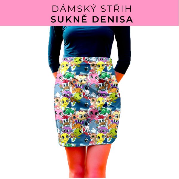Dámský střih - Dámská sukně Denisa
