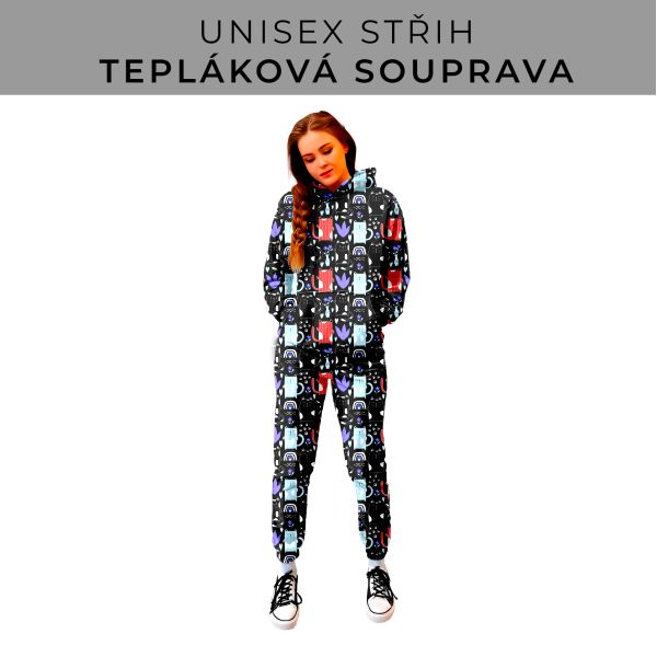 DÁMSKÝ střih - SET mikina a tepláky 