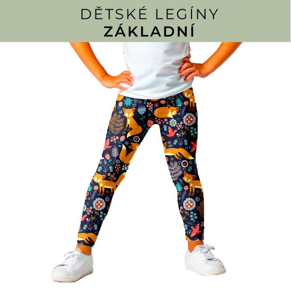 DĚTSKÝ střih - legíny základní