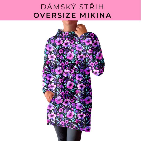 DÁMSKÝ střih - Oversize mikina