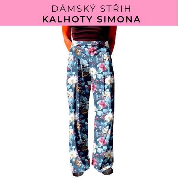 Dámský střih - kalhoty Simona