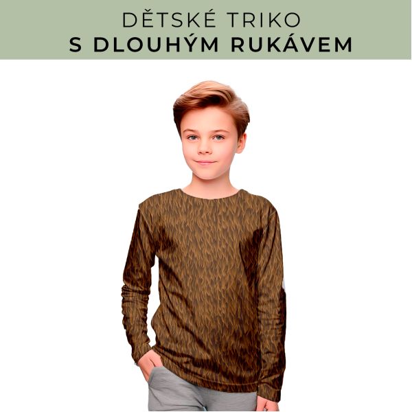 DĚTSKÝ střih - triko dlouhý rukáv