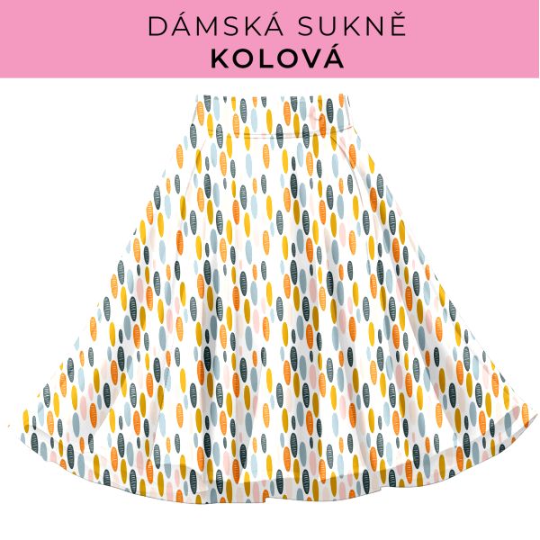 DÁMSKÝ střih - Kolová sukně