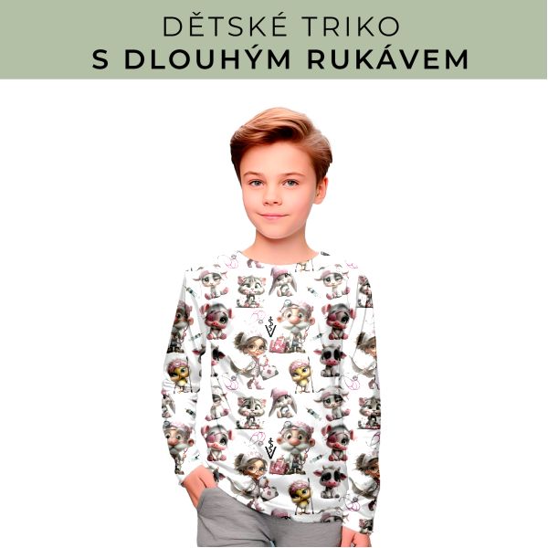DĚTSKÝ střih - triko dlouhý rukáv