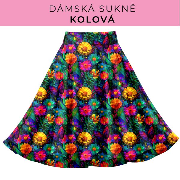 DÁMSKÝ střih - Kolová sukně