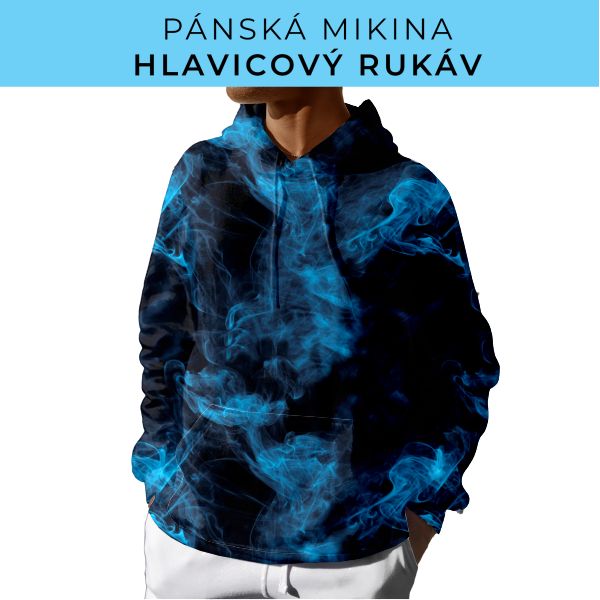 PÁNSKÝ střih - mikina s kapucí