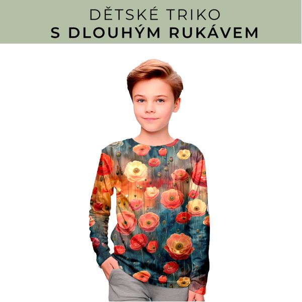 DĚTSKÝ střih - triko dlouhý rukáv