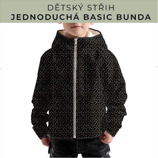 Dětský střih - jednoduchá dětská BASIC  bunda