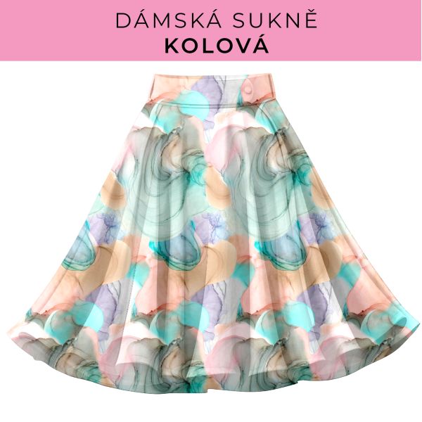 DÁMSKÝ střih - Kolová sukně