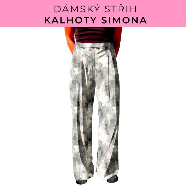 Dámský střih - kalhoty Simona