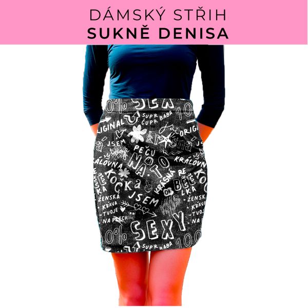Dámský střih - Dámská sukně Denisa