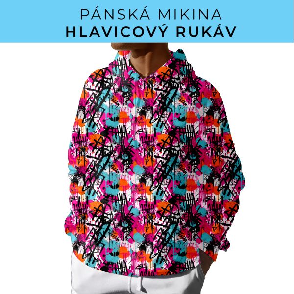 PÁNSKÝ střih - mikina s kapucí