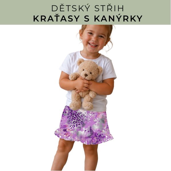 Dětský střih - Kraťásky s kanýrkem