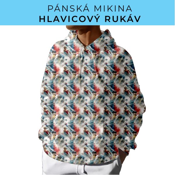 PÁNSKÝ střih - mikina s kapucí