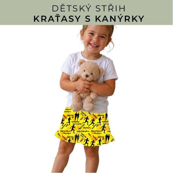 Dětský střih - Kraťásky s kanýrkem