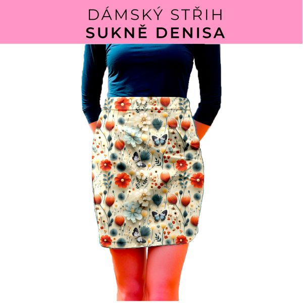 Dámský střih - Dámská sukně Denisa