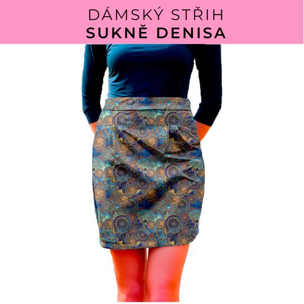 Dámský střih - Dámská sukně Denisa