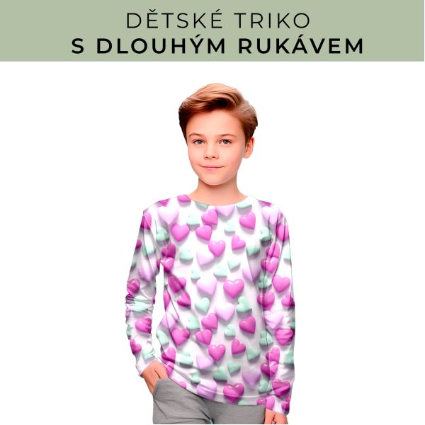 DĚTSKÝ střih - triko dlouhý rukáv