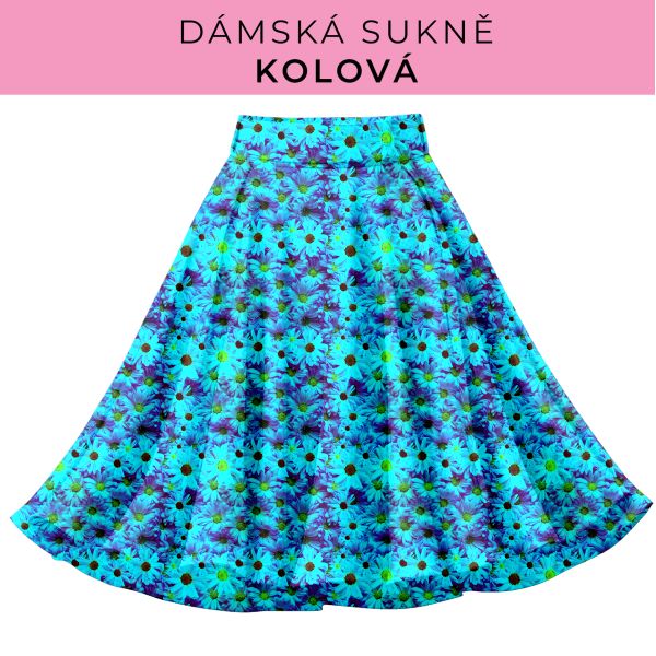 DÁMSKÝ střih - Kolová sukně