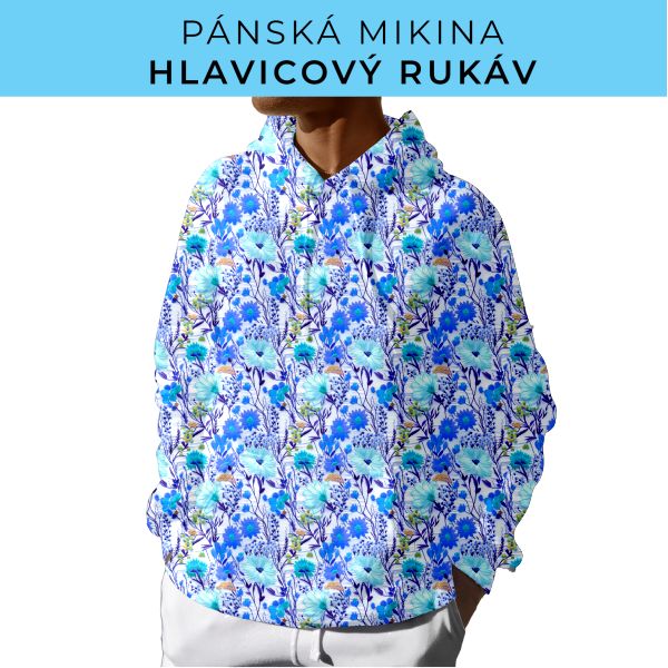 PÁNSKÝ střih - mikina s kapucí