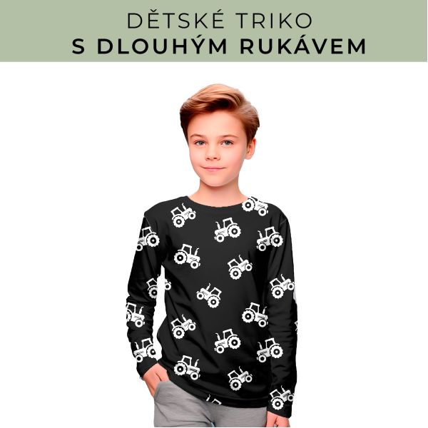 DĚTSKÝ střih - triko dlouhý rukáv
