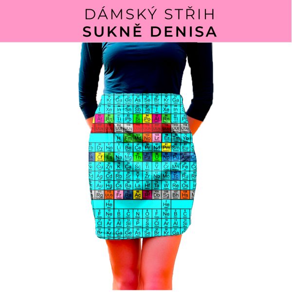 Dámský střih - Dámská sukně Denisa