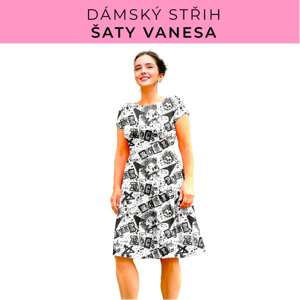 Dámský střih šaty Vanesa